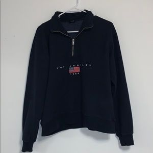 brandy melville quarter zip